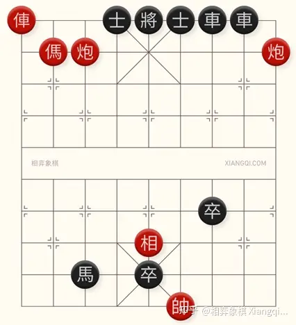 拦截封锁战术残局示意图